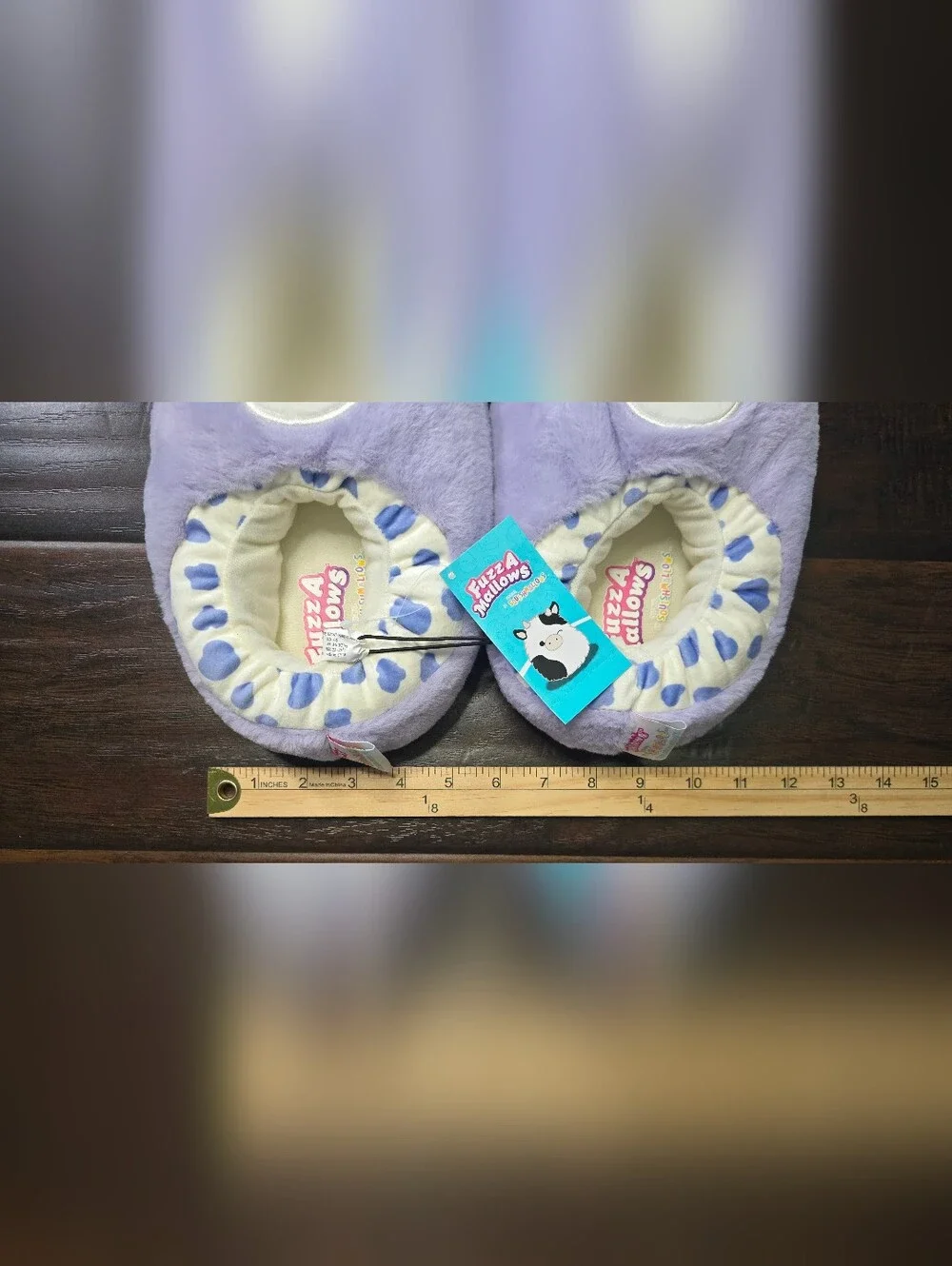 NWT Squishmallow Girls Fuzz A Mallow Size 4-5 Slipper Shoe